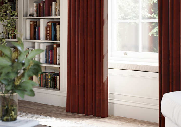 Ultra Luxe Velvet, Burnt Brick - Made to Measure Curtains - Image 5